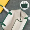 Modische Damen-Handtasche, Einkaufstasche, Canvas-Tragetaschen mit echtem Lederbesatz und Griff235B