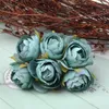 60 teile/los Künstliche Seide Tee Rose Blumenstrauß Für Weihnachten Home Hochzeit Dekoration Gefälschte Blumen Handwerk 240220