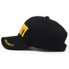Top kapakları yeni güvenli işlemeli beyzbol şapkası erkek moda pamuk% şapka açık güneşlik şapkası ayarlanabilir spor şapka j240226