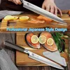 Keukenmessen Japans keukenmes Sushi Sashimi-mes 7CR17 440C High Carbon Superieur Japans staal Zalmmes Snijmachine Wengéhouten handvat Q240226