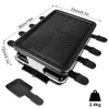 Table Grill Électrique Coréen BBQ Intérieur Fromage Raclette Pour 8 Personnes Surface Antiadhésive Contrôle De La Température Lave-Vaisselle 240223