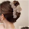 Fermagli per capelli Barrettes Fermagli per capelli Coreano Grande Tle Artiglio per le donne Elegante femminile Treccia Forcine Accessori Regalo Copricapo 2024 Goccia Otegi