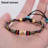 Link Bracelets Unisex Bead Hand Rope Lucky Bracelet Fashion Casual Ethnic Style Braided Gifts Jewellery Dressing Accessory