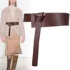 Cintos de cintura larga para mulheres nova moda cintos para mulheres vintage couro genuíno designer mulher vestido cummerbunds236n