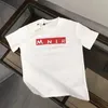 Мужская дизайнерская футболка с буквенным узором Модная черно-белая футболка с круглым вырезом и принтом в виде буквы Топ Женская модная спортивная футболка Топ