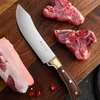 Kitchen Knives Deboning Butcher Kitchen Knives Hand Forged Stainless Steel Slaughter Fillet Knife Fish Meat Cleaver Cutting Knife Q240226