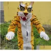 Mascot Costumes Tiger Adt Costume Unisex Cartoon Apparel Fancy Dress Halloween For Party Performance Drama Wear Suit Drop Delivery Co Dhhhy