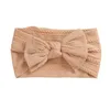 Hair Accessories Baby Elastic Headband Jacquard Wide Nylon Bow Children's Band