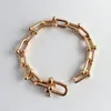 boîte à bijoux bracelet chaîne polyvalente bracelets U lettre géométrie chaîne alphabet bracelet cadeaux exquis pour bracelet de fête ensemble cadeau