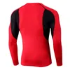 Camisetas para hombres Camisa para hombre Compresión debajo de la capa base Top Medias de manga larga Deportes Camiseta para correr Gimnasio Fitness Fondo de secado rápido