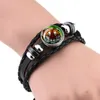 Charm Armbänder Esspoc Tiger Glas Cabochon Armband Glow In The Dark Tier Schmuck Leuchtender Kopf PO Armreif Geschenke für Männer