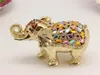 Bottles Style Thailand Elephant Trinket Box Metal Jewelry Home Decorative