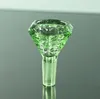 Bol en verre pour narguilé fumer du tabac entonnoir coloré ambre bleu vert clair rose gris herbe brûleurs à huile sèche eau Dab Rig Bongs