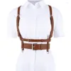 Belts 2022 Fashion Sexy Punk Faux Leather Harness Body Waist Belt For Women Handmade Straps Suspender266Z