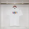 t-shirt da uomo designer grafica t-shirt vestiti maglietta arcobaleno ricamo tendenza design vestiti oversize tee top 3XL