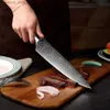 Кухонные ножи XITUO Острые кухонные ножи 8 Нож шеф-повара Сантоку Кливер с дамасским узором Ножи для нарезки Нож для нарезки овощей и мяса Q240226