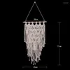 Tapestries Macrame Boho Wall Hanging Decor Woven Tapestry Chic Cotton Handmade Bohemian Art With Long Tassel For Home Decoration