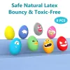 Speelgoed Scgk Bouncy Egg Hondenspeelgoed Grappige bal Piepend Latex Bouncy Egg met pieper voor puppy Kleine honden Zacht rubber geluid