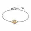 Bracelet en argent 925 pour femmes, perles de couleur or, Bracelet Too Eye, série classique, bicolore, I-D