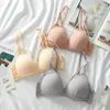 Bras Sexy Women Bra Wire Free Brassiere Push Up Lingerie French Triangle Cup Underwear Thread Top Female Intimates Bralette