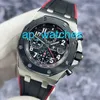 Montres de luxe Audemar Pigue Epic Royal Oak Offshore Series 26470SO Vampire Bague en céramique Montre chronographe en acier de précision pour homme Mécanique automatique 42 mm FUN BVAL