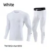 Men's Tracksuits Fitness Suit High Elastic Tight Clothes Long Sleeve Adult Children Quick-drying Running Sports Base Warm Training