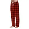 Men's Pants Fashion Casual Plaid Loose Sports Pajama House Memory Apparel