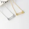 Jewerly ketting veiligheidsspeld hanger ketting ovale ketting met strass voor dames285s