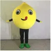 2024 взрослый размер сладкий фруктовый лимонный костюм талисмана Хэллоуин Рождество персонаж мультфильма наряды костюм рекламные листовки одежда