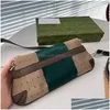 Evening Bags Horsebit Chain Shoder Bag Hobos Underarm Package Removable Strap Canvas Handbags Purse Red Green Ribbon Middle Ancient Dhnpo