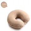 verastore Coussin décoratif en forme de U, respirant, noyau en caoutchouc latex, contour ergonomique, cadeau, sommeil confortable, doux, nid d'abeille, Thaïlande