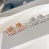 Stud High quality personalized fashion single zircon slider exquisite womens earrings (DJ2075) J240226