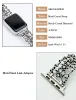 Corrente para apple watch band 3842mm metal diamante escultura design pulseira de relógio feminino para apple iwatch 6 5 4 3 2 banda fhxzm