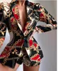 Women's fashion temperament new casual suit jacket printed beads beautiful multi-style women's Suits & Blazers