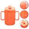 Garrafas de água canecas copo de cuidado para idosos copos à prova de derramamento para adultos paciente coral laranja bebida de maternidade inquebrável beber