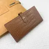 7A Дизайнерские кошельки на молнии Держатель для карт Zippy Key Pouch Карты Красочные знаменитые монеты Кожаный женский модный кошелек с коробкой-кошелек Держатель для карт Кошелек с крокодиловым узором