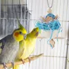 Other Bird Supplies Parrot Toy Foraging Hanging Wooden Toys Funny Chew Chewing Biting Cage Bite Small