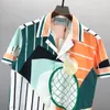 Tracksuit Set FashionHawaii Designer Men Casual Shirts Sets Floral Letter 3D Print Summer Seaside Holiday Beach Shirts Suits 010