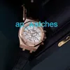 Luxo Audemar Pigue Relógios Airbnb Royal Oak Time 26320OR Mens Watch 18k Rose Gold Automático Relógio Esportivo Mecânico Diâmetro 41mm FUN TD44 Melhor qualidade