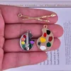 Breloques en alliage, Palette de pinceaux, tige de bijoux, breloque, fabrication de collier, boucles d'oreilles, pendentif, accessoires artisanaux, 10 pièces