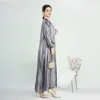 Vêtements ethniques Cardigan perlé Abayas Manches bouffantes Ensemble musulman Femmes Robe longue à manches longues et robe d'été sans manches Musulman High Wasit