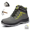Scarpe di sicurezza per uomini indistruttibili in alto che costruiscono stivali da lavoro in acciaio traspirato in acciaio non slittamento botas per uomo scarpe da uomo 240220
