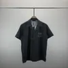 Camisa casual de diseñador para hombre Primavera y otoño Slim-fit Camisa de manga corta de moda con bordado clásico de negocios de alta calidad M-3XL 18
