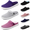 Mesh Slippers Cushion Slip-On summer Women Breathable antiskid GAI Walking Shoes Dark purple black pink grey purple Platform Slippers Wedge Female Sneaker size 36-45