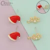 Stud Cordial Design 100pcs Earrings Stud/jewelry Accessories/diy Making/charms for Christmas/paint Effect/jewelry Findings Components