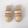Luksusowe sandały projektant butów suwaki sandałowe wysokiej jakości seksowne letnie slajd slajd spacer spacer tkany słoneczne męskie mula bukmachi sandale plażowe buty kobiet