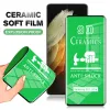 Film céramique souple 9D pour Samsung S21 Ultra S22 Plus S20 FE S10, protection d'écran HD à couverture complète pour Galaxy Note 20 Ultra