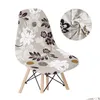 Housses de chaise Shell Chair Er Stretch Short Back Ers pour siège de salle à manger Home Bar El Party Banquet Drop Delivery Home Garden Home Textiles C Otung