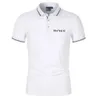 T-shirts designer mens polo skjorta lyxigt hugo brev avslappnad kort ärm boss män mode löst lapel halv boss kläder t hög kvalitet4354