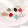 Charms New Nature Resin Druzy Stone Stud Earring Diy Charm Fit Women 7 Color Crystal Pendant For Accessories Jewelry Making Dhgarden Dhwxn